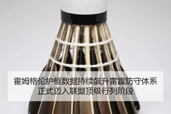 霍姆格伦护框数据持续飙升雷霆防守体系正式迈入联盟顶级行列阶段